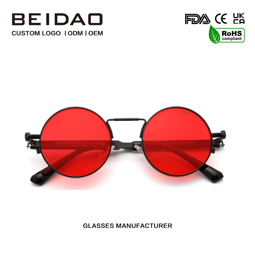 مردوں کے لیے ڈیزائنر UV400 پروٹیکشن پولرائزڈ میٹل فریم سن گلاسز